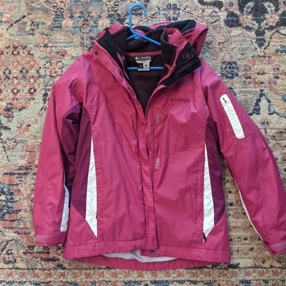 Columbia coat with inside fleece
